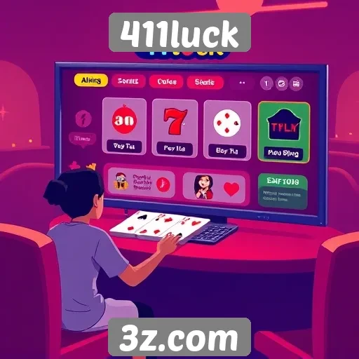 Características da interface do usuário na 411luck